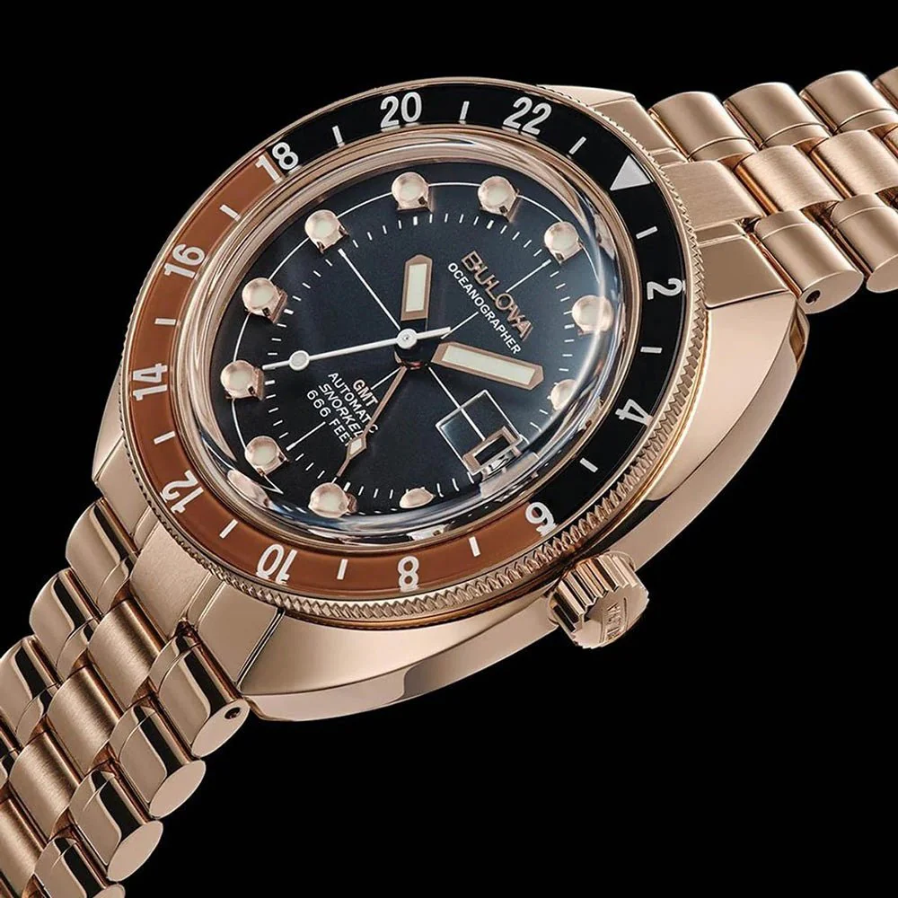 Bulova Oceanographer GMT 41mm Mens Watch 97B215 - Image 3